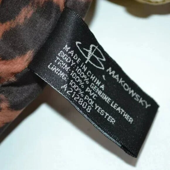 Makowsky Structured Yellow Mustard Soft Leather Silver Chain Bag Tote Purse Bag - Picture 12 of 14